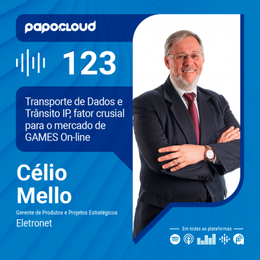 Papo Cloud 123 - Transporte de Dados e Trânsito IP com Célio Mello Ger. Produtos e Projetos Estratégicos Eletronet